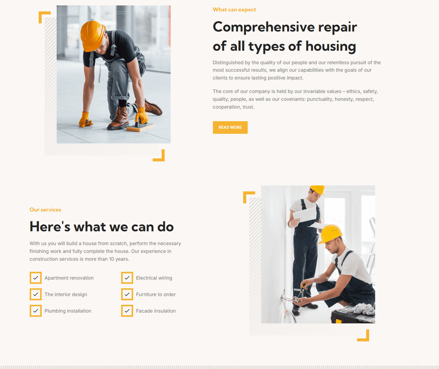 İnşaat ve Tadilat Web Sitesi